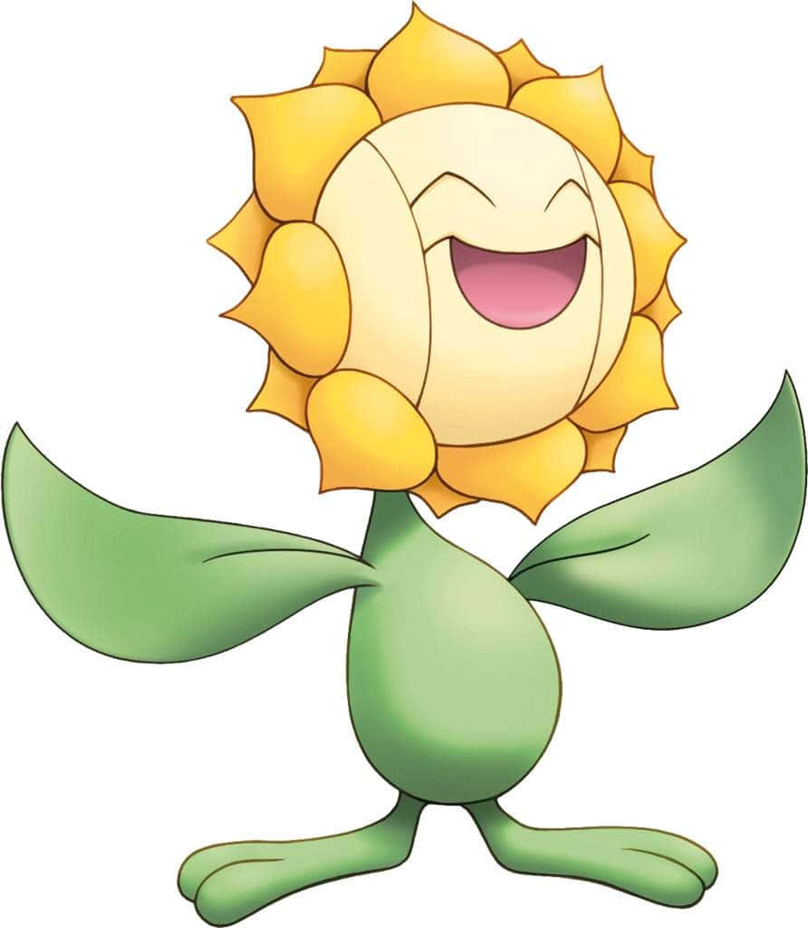 Happy And Smiling Sunflora Background