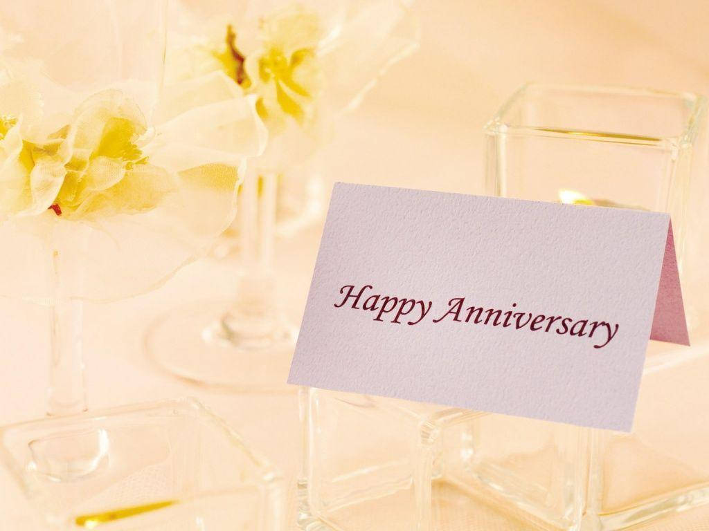 Happy Anniversary Greeting Card Background