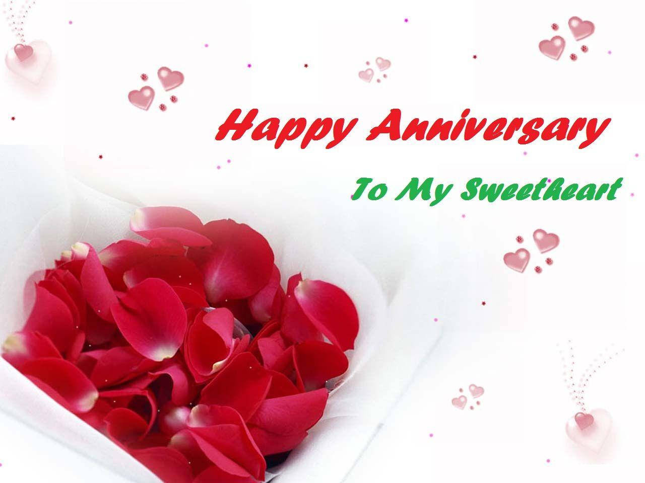 Happy Anniversary To My Sweetheart Background