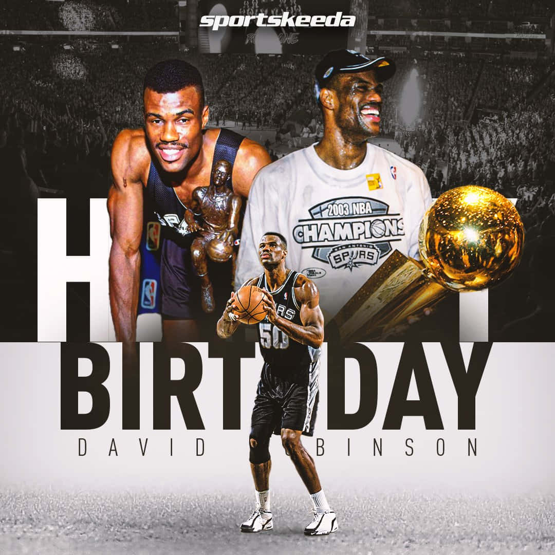Happy Birthday David Robinson Poster Background