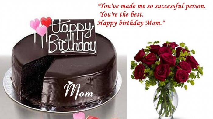 Happy Birthday Flower For Mom Background