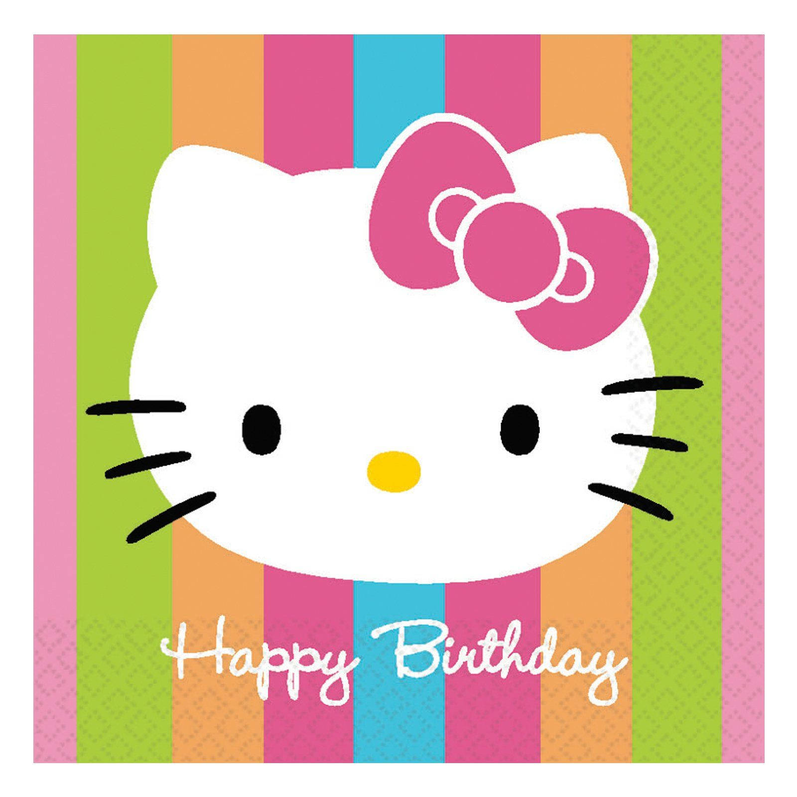 Happy Birthday Hello Kitty Background