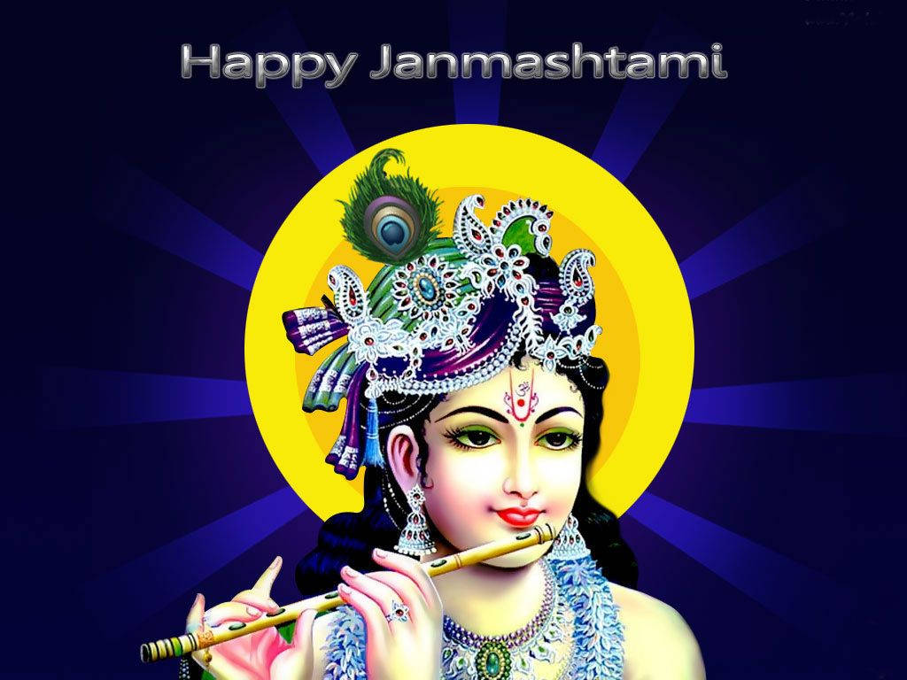 Happy Birthday Krishna Background