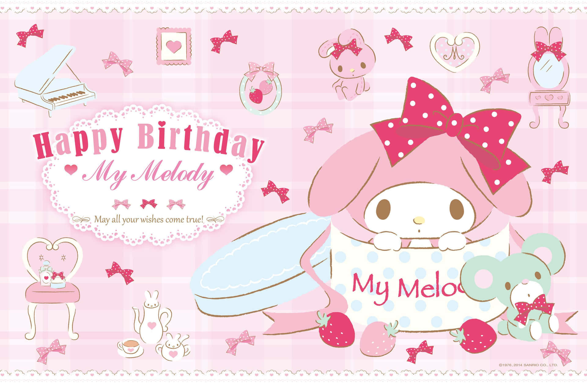 Happy Birthday My Melody Desktop Background