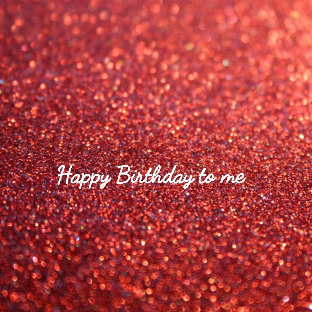 Happy Birthday To Me In Pink Glitter Sand Background