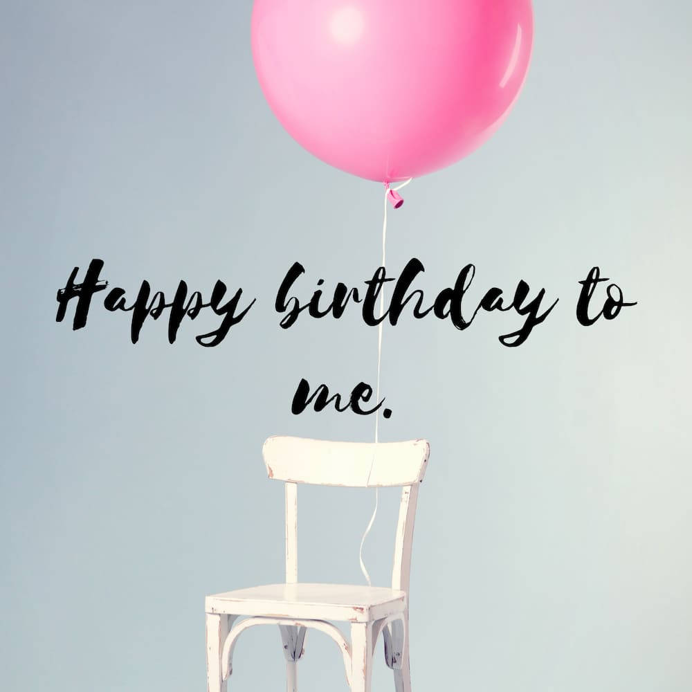 Happy Birthday To Me With Balloon Background