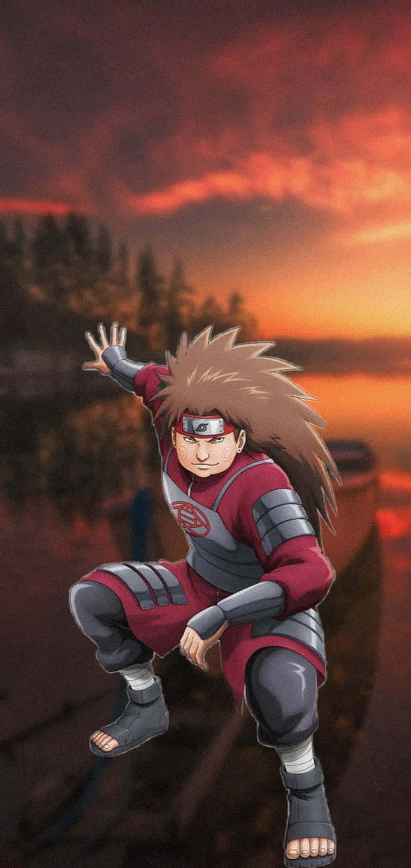 Happy Choji Taking A Stroll