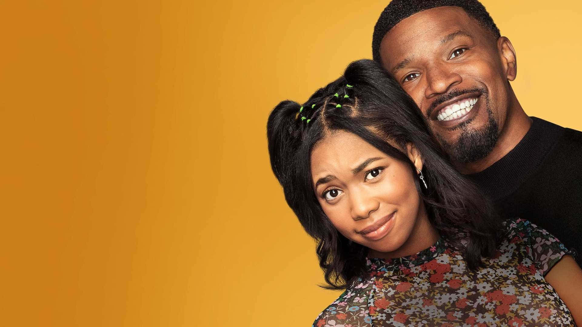 Happy Couple Orange Backdrop