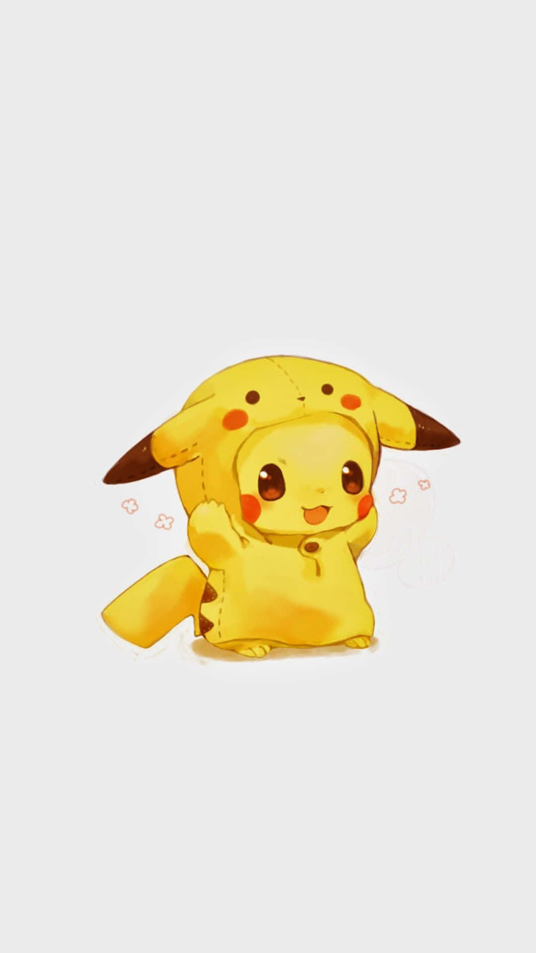 Happy Cute Baby Pikachu Background