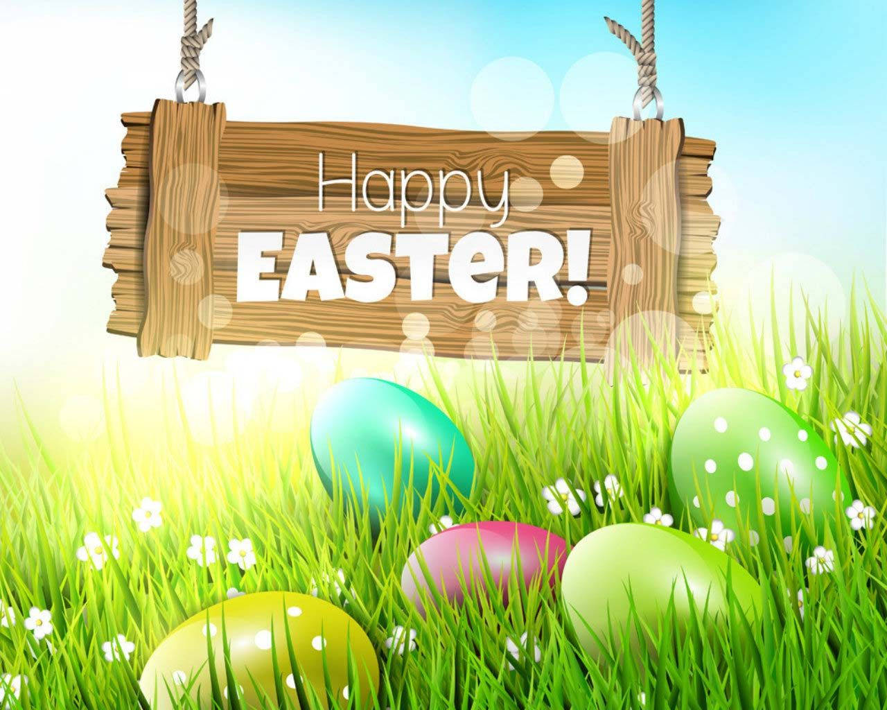 Happy Easter Greetings Background