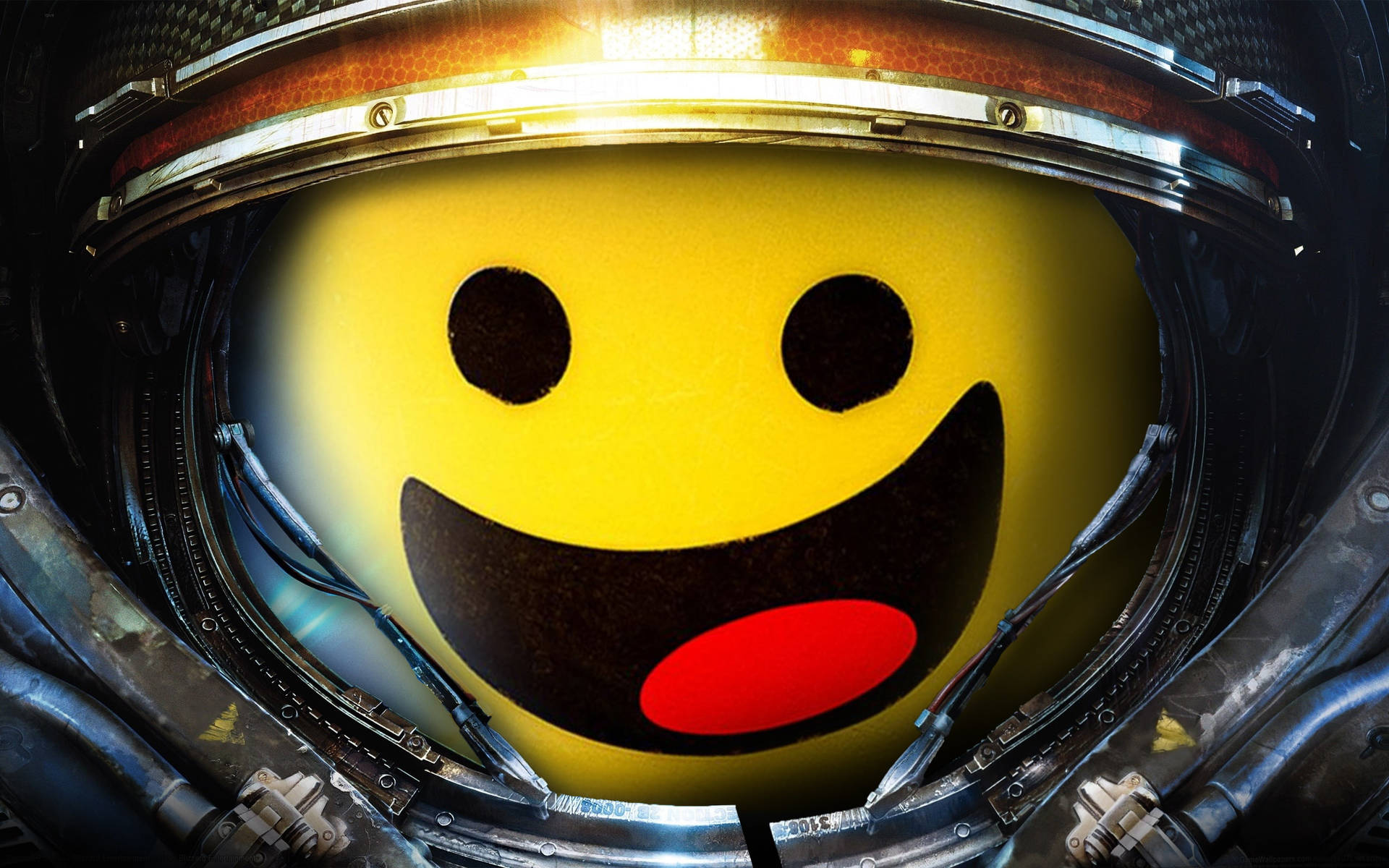 Happy Emoji Astronaut