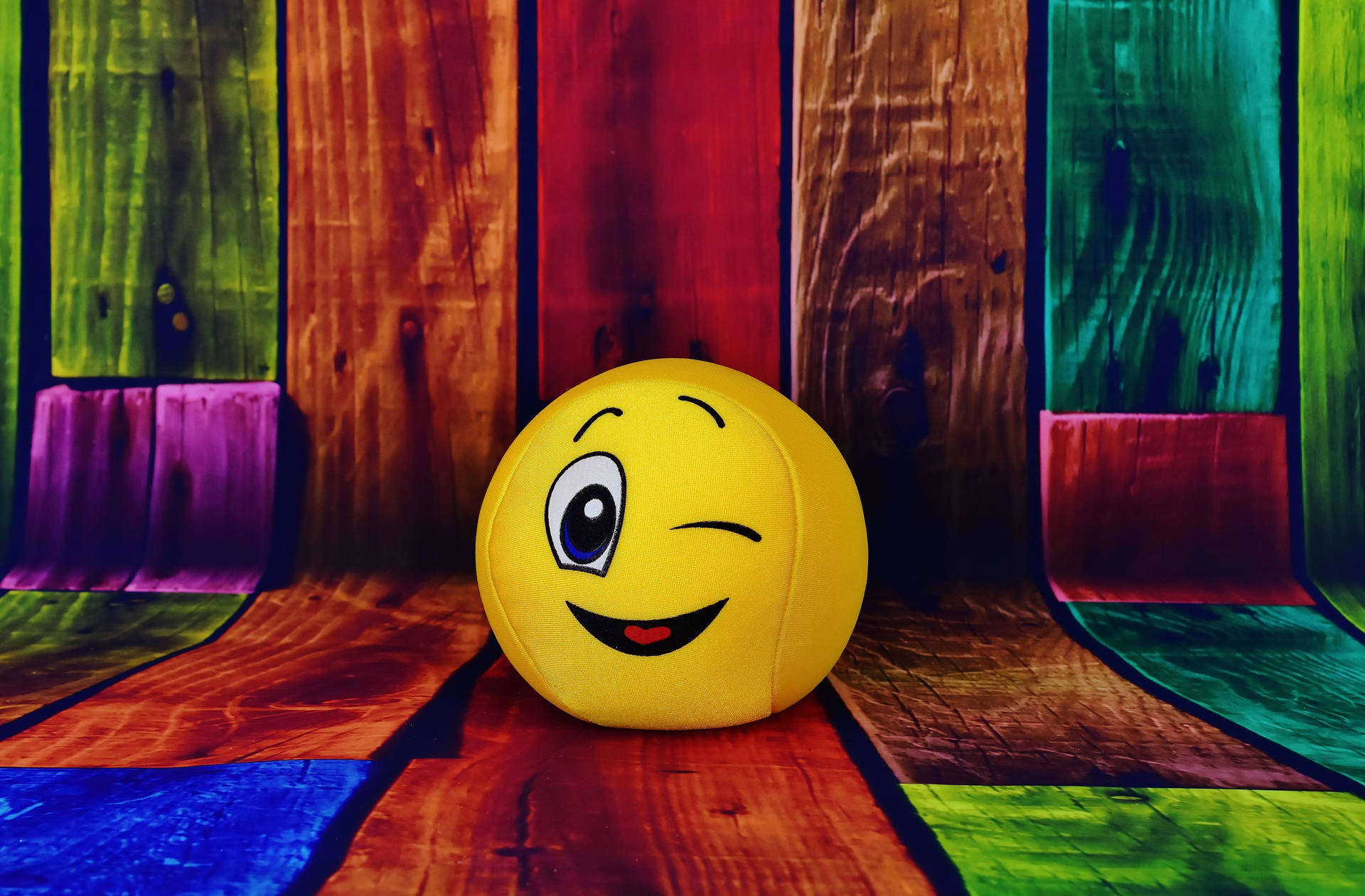 Happy Emoji Happy Wink Background