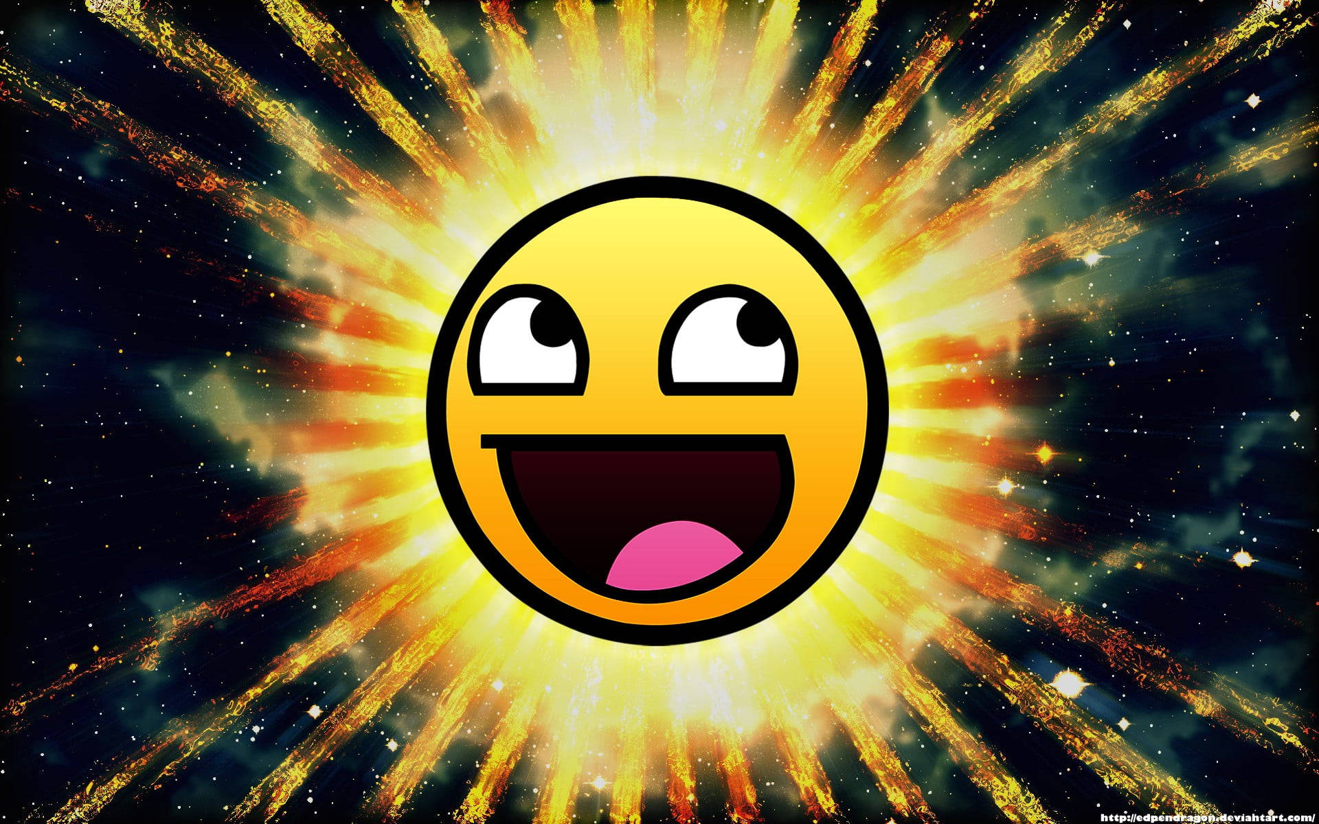 Happy Emoji Sun Background