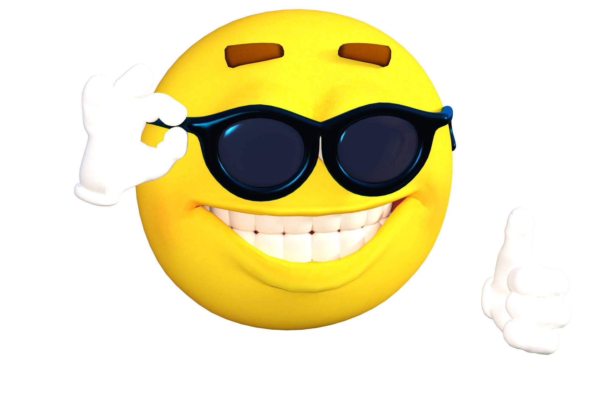 Happy Emoji Thumbs Up Background