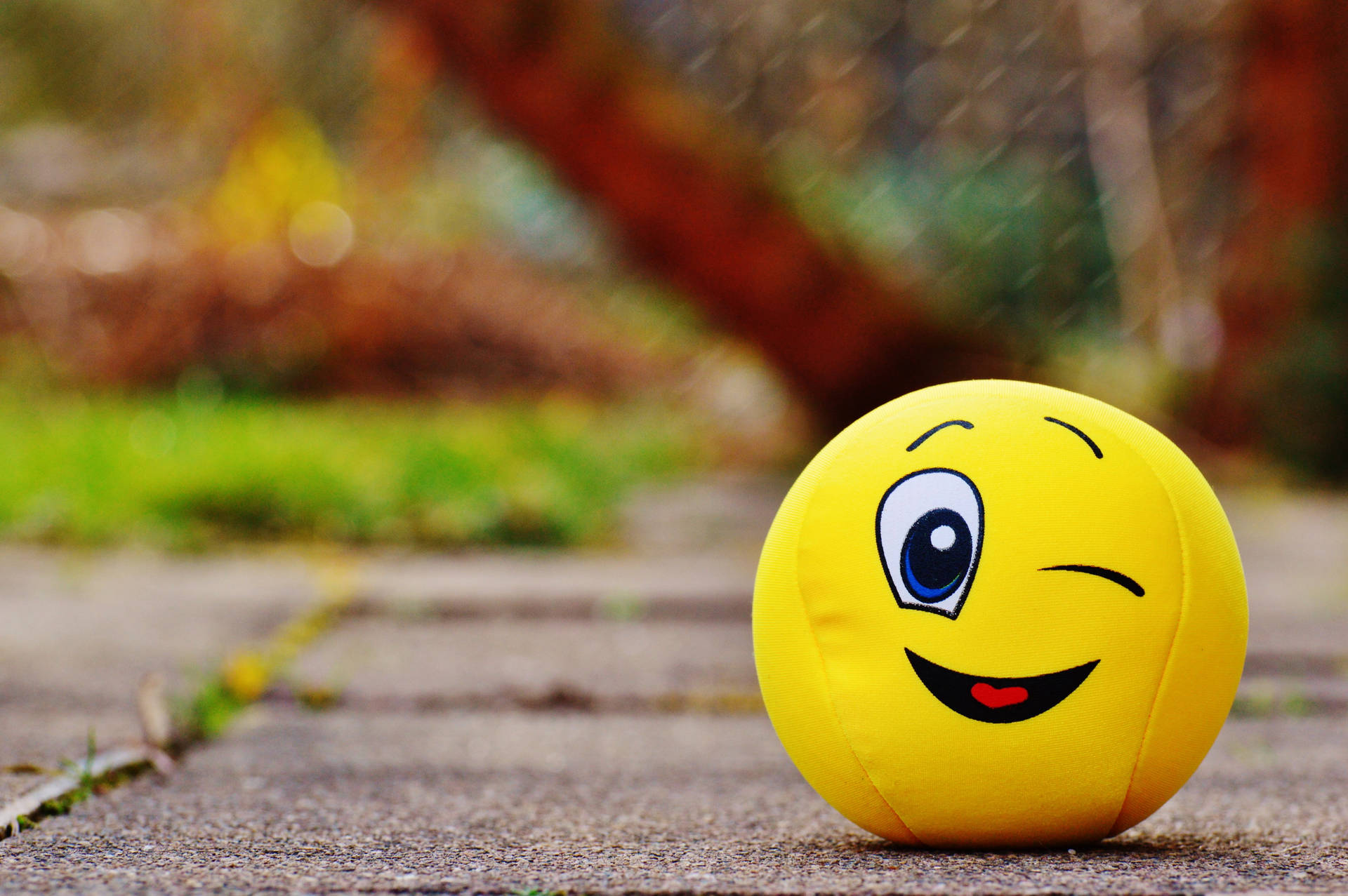 Happy Emoji Winking Background