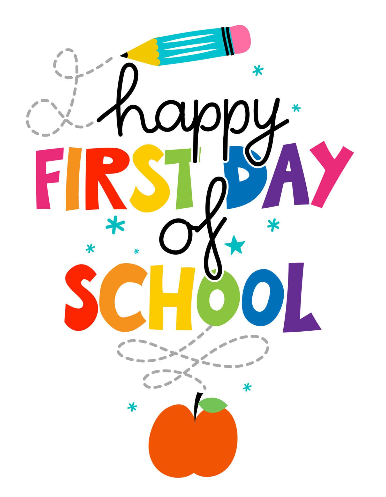 Happy First Dayof School Celebration Background