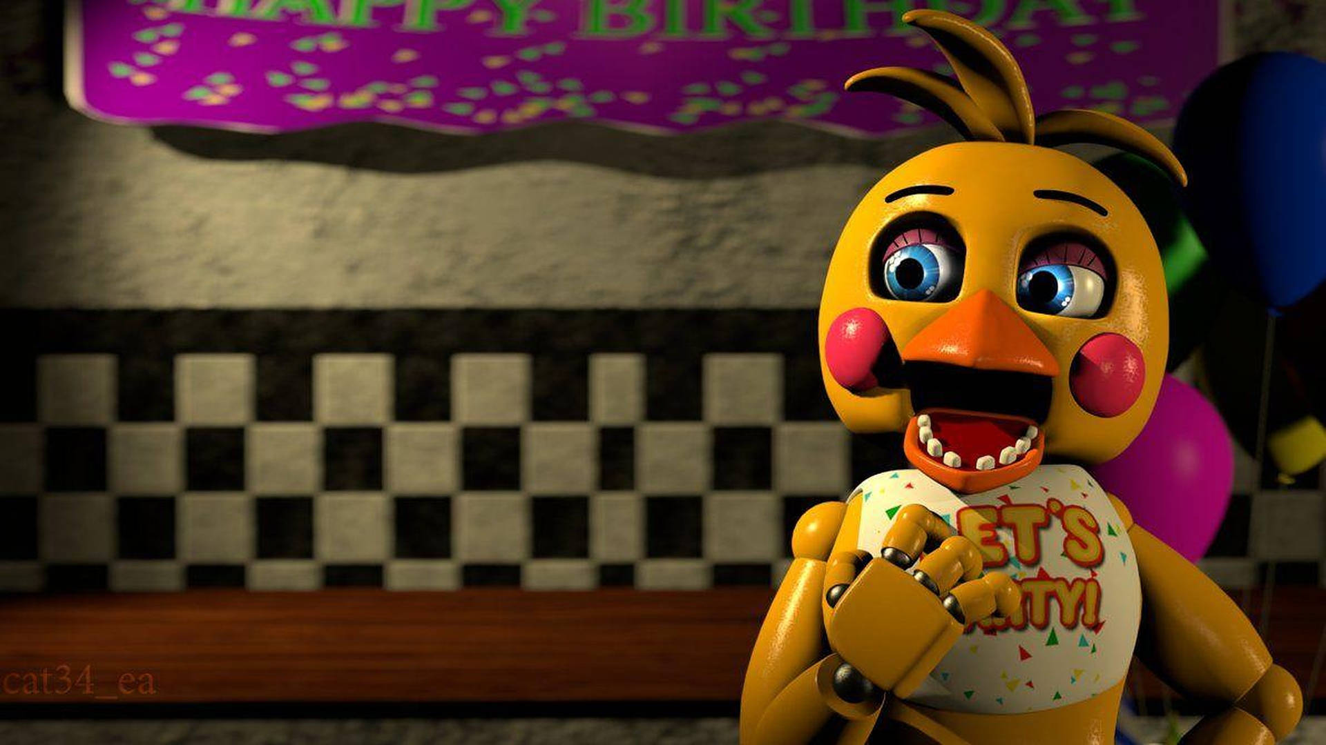 Happy Fnaf Chica Background