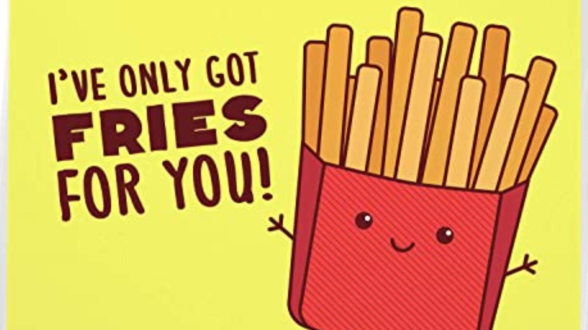 Happy French Fries Background