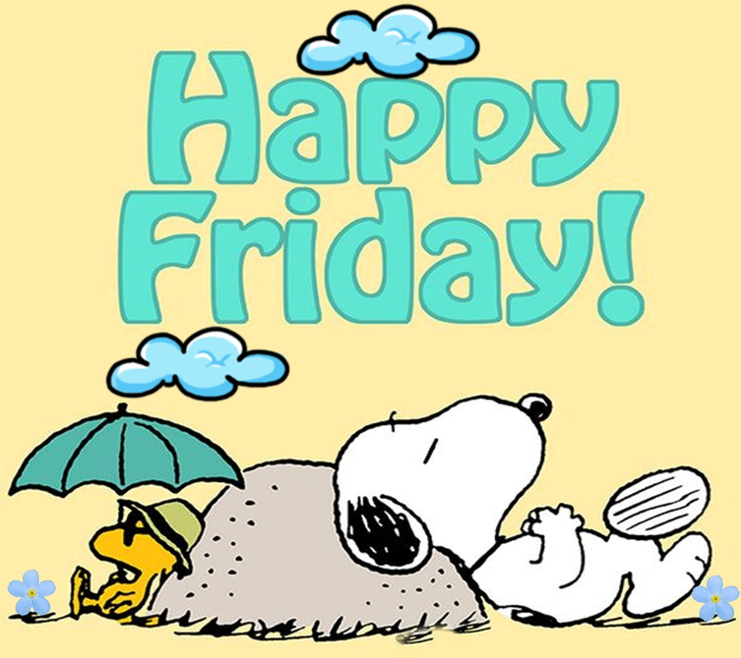 Happy Friday From Snoopy Background