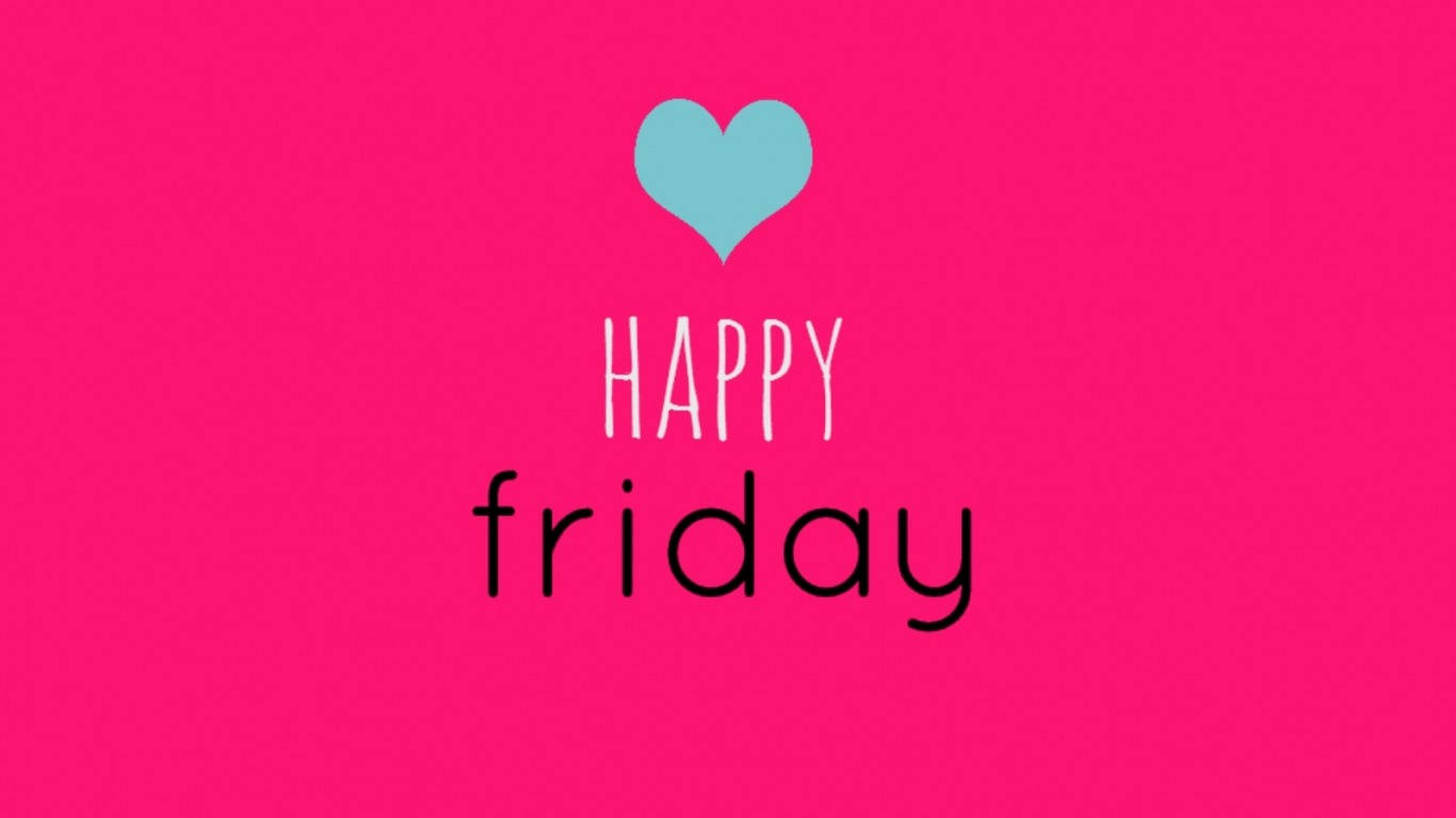 Happy Friday Pink Day Background