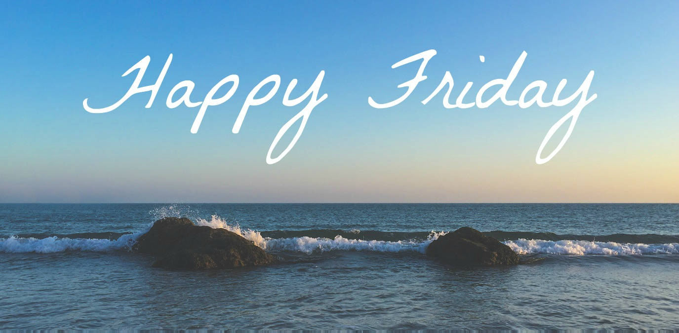Happy Friday Seashore Background