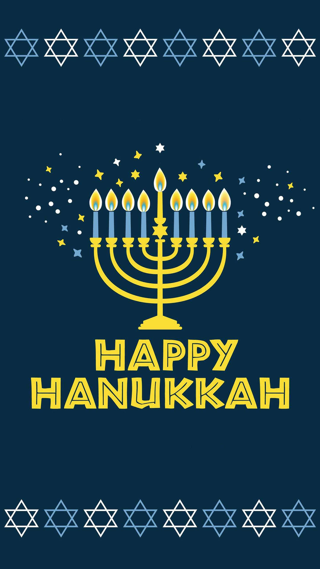 Happy Hanukkah Menorah Background