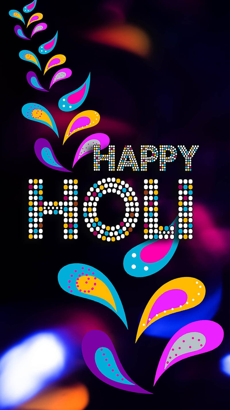 Happy Holi Hd Greeting Artwork Background