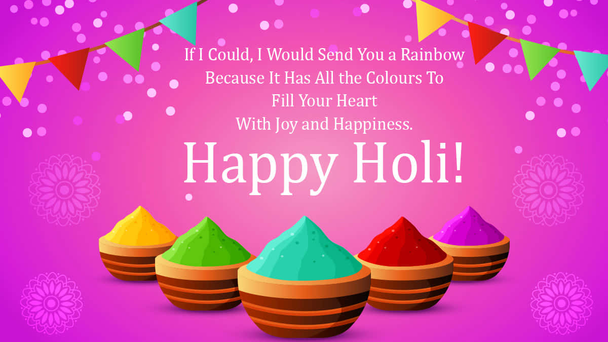 Happy Holi Wishes And Greetings Background