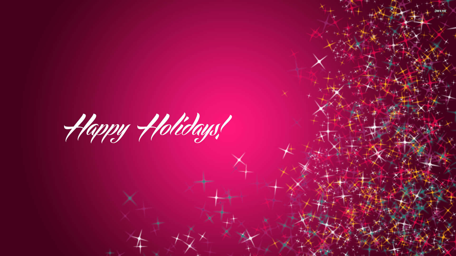 Happy Holidays Background With Stars And Glitter Background
