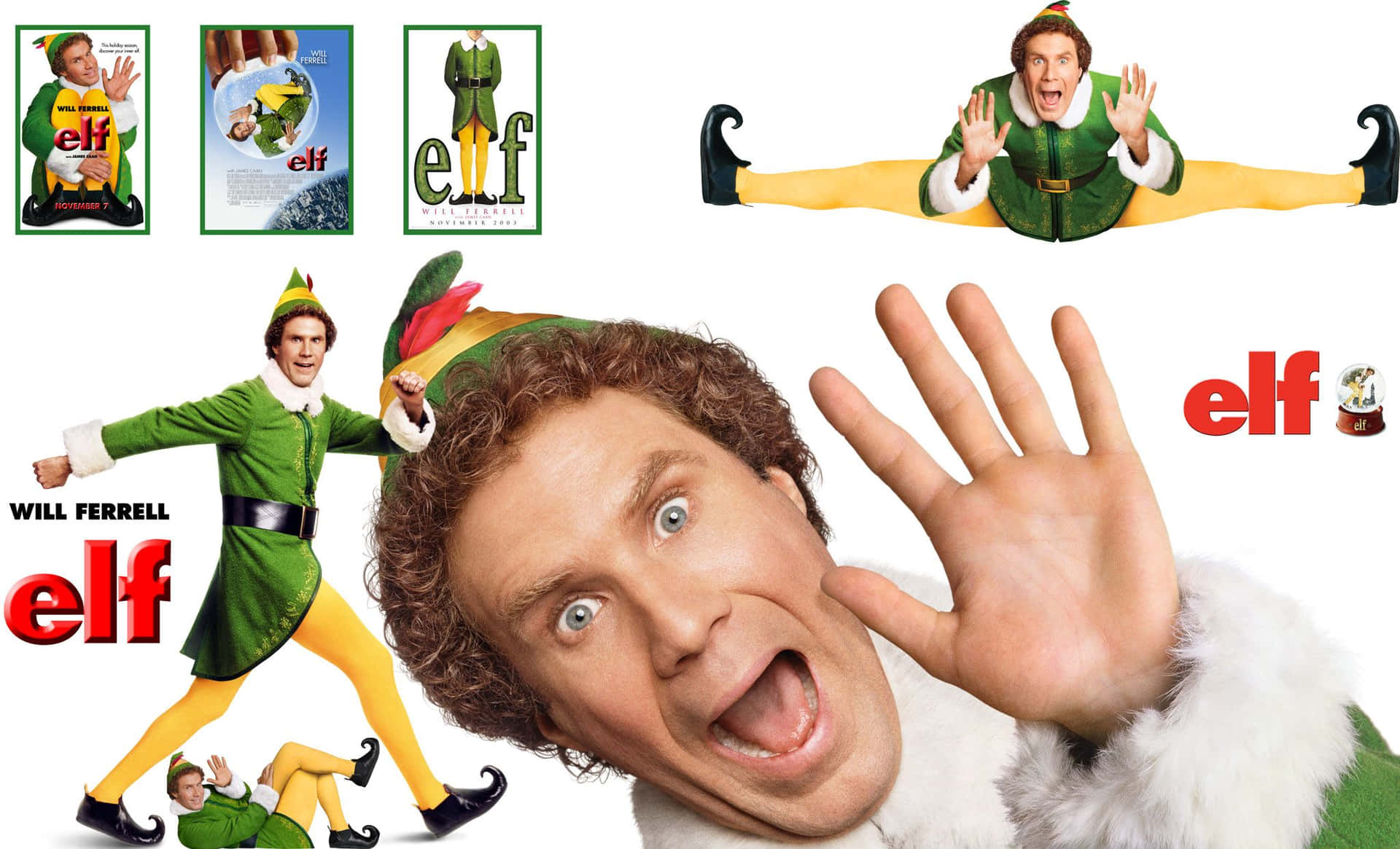 “happy Holidays From Buddy The Elf” Background