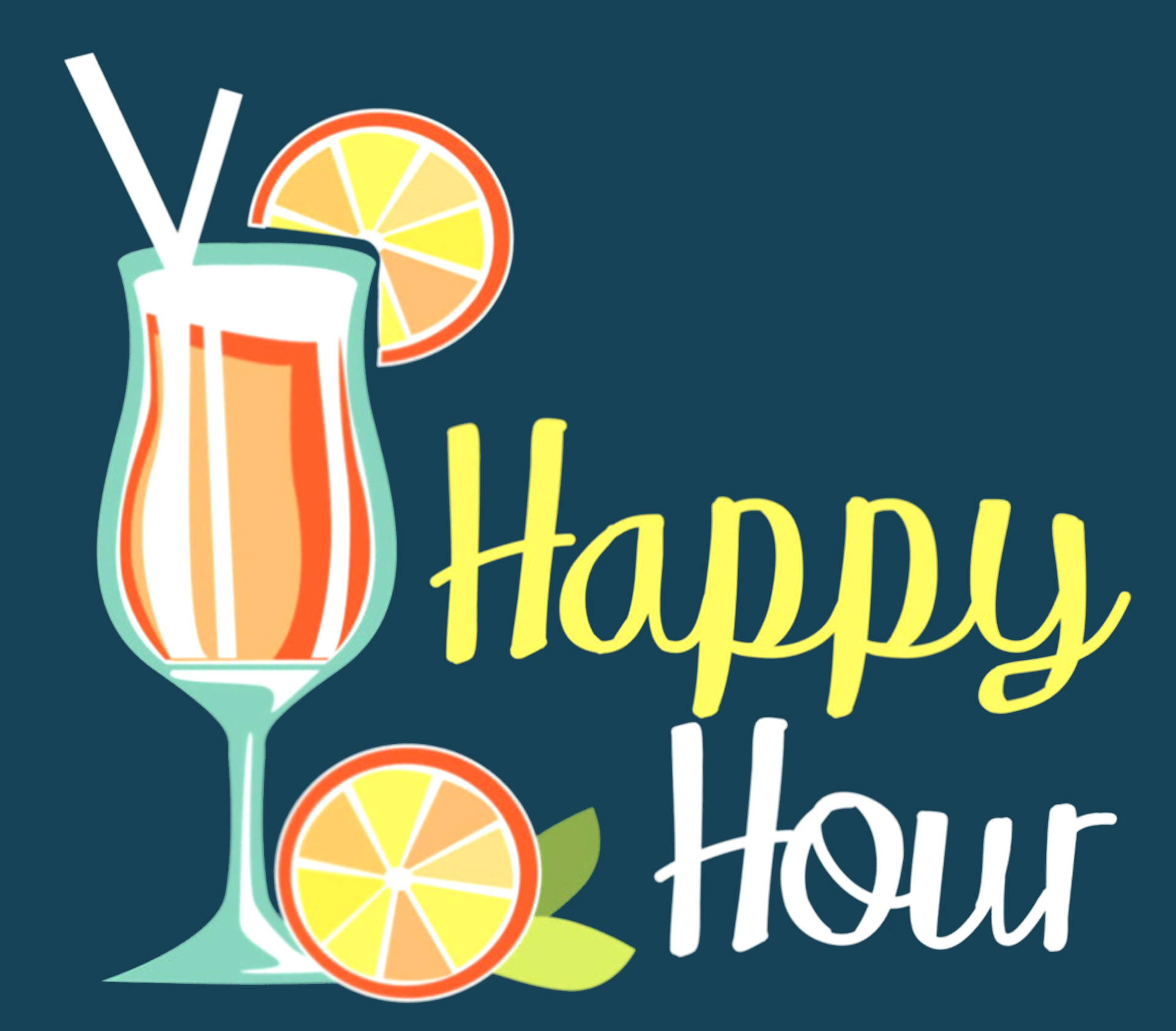 Happy Hour Cocktail Background