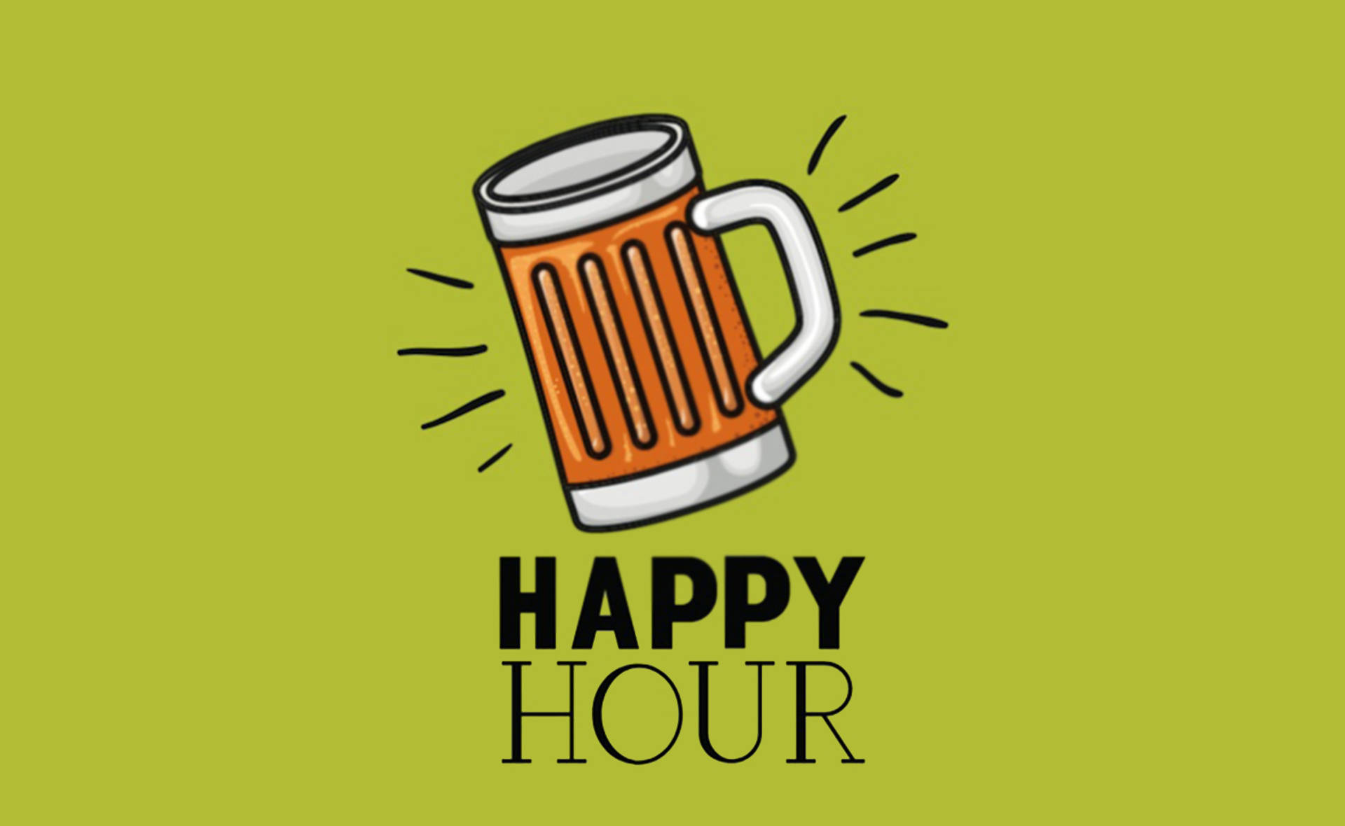 Happy Hour Green Background Background