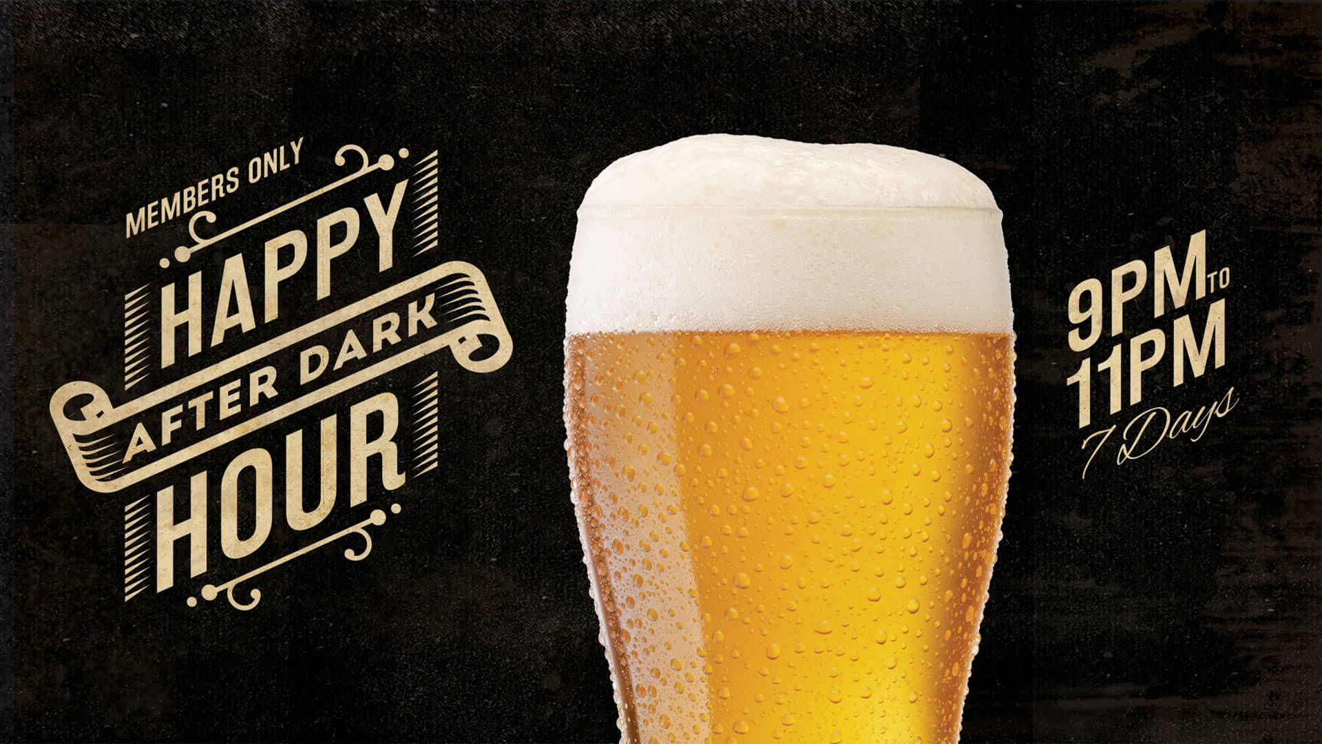 Happy Hour Pub Poster Background