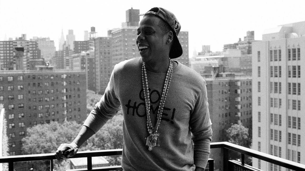 Happy Jay-z Grayscale Background