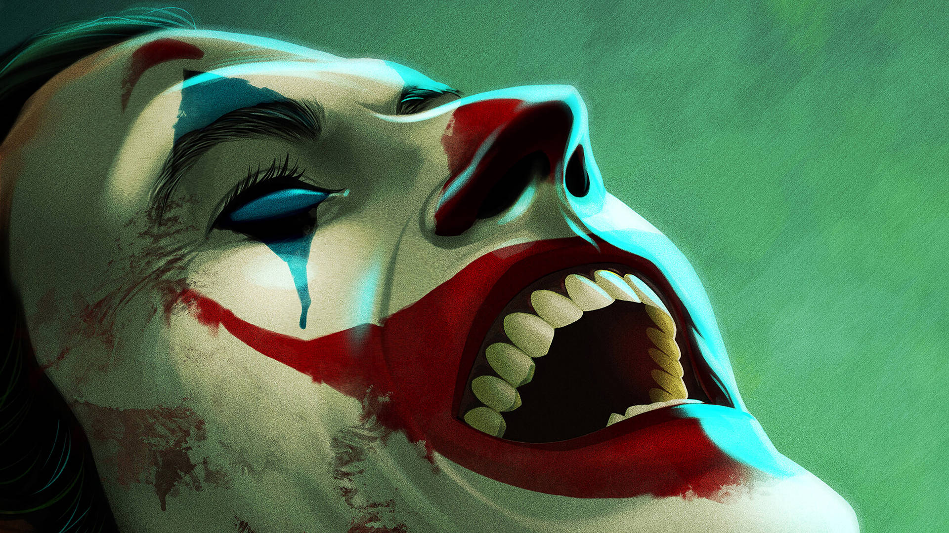 Happy Joker Digital Drawing Background