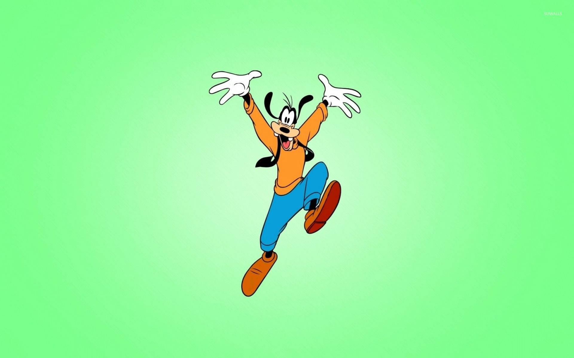 Happy Jumping Goofy Background