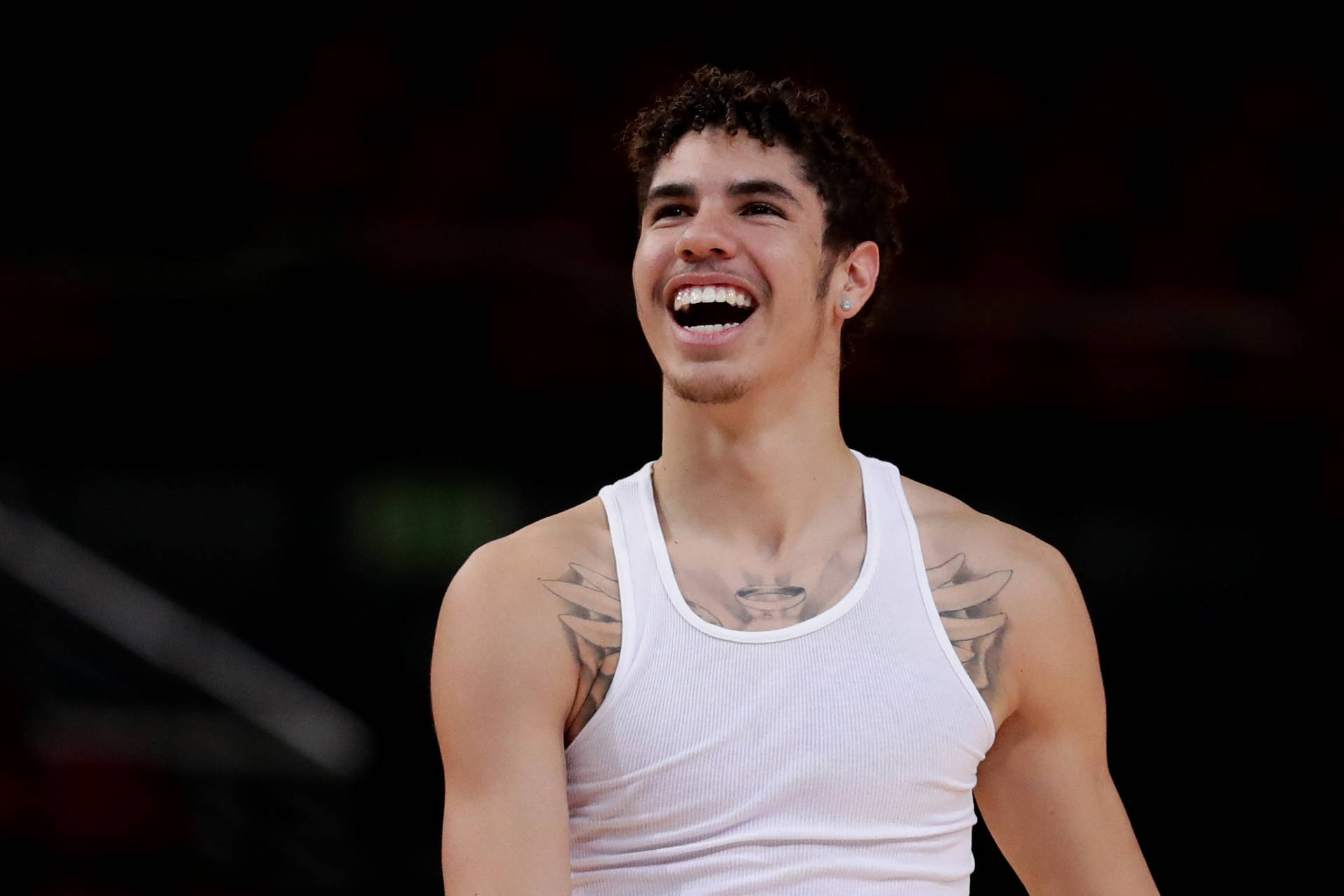 Happy Look Of Lamelo Ball Background