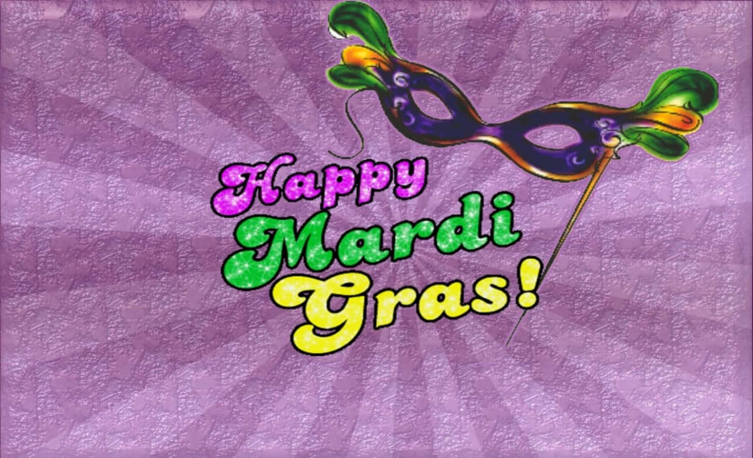 Happy Mardi Gras Purple Poster
