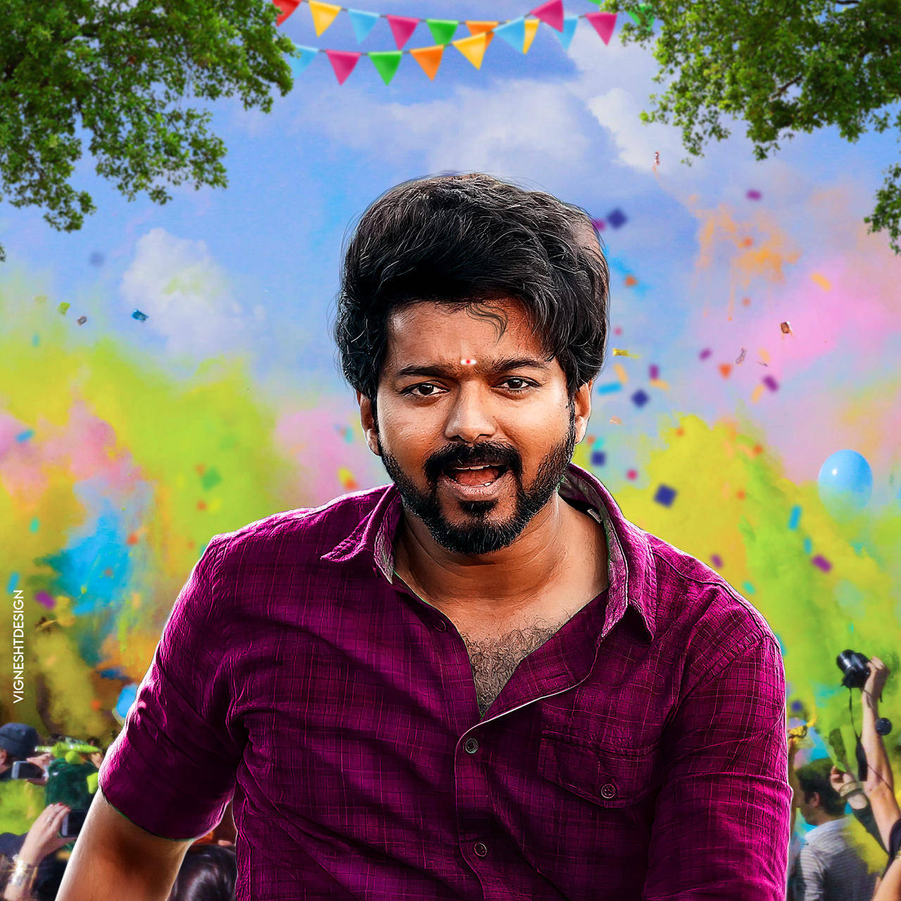 Happy Master Vijay Hd Background