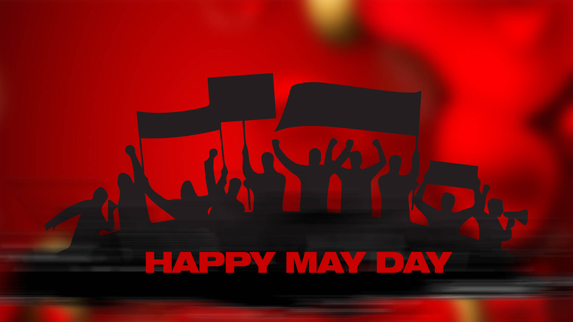 Happy May Day Celebration Background