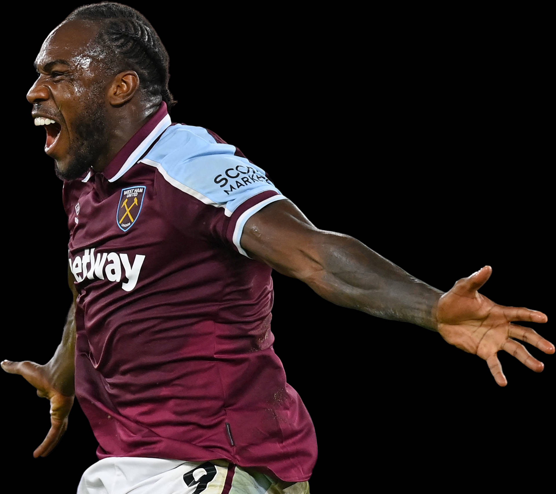 Happy Michail Antonio Running Background