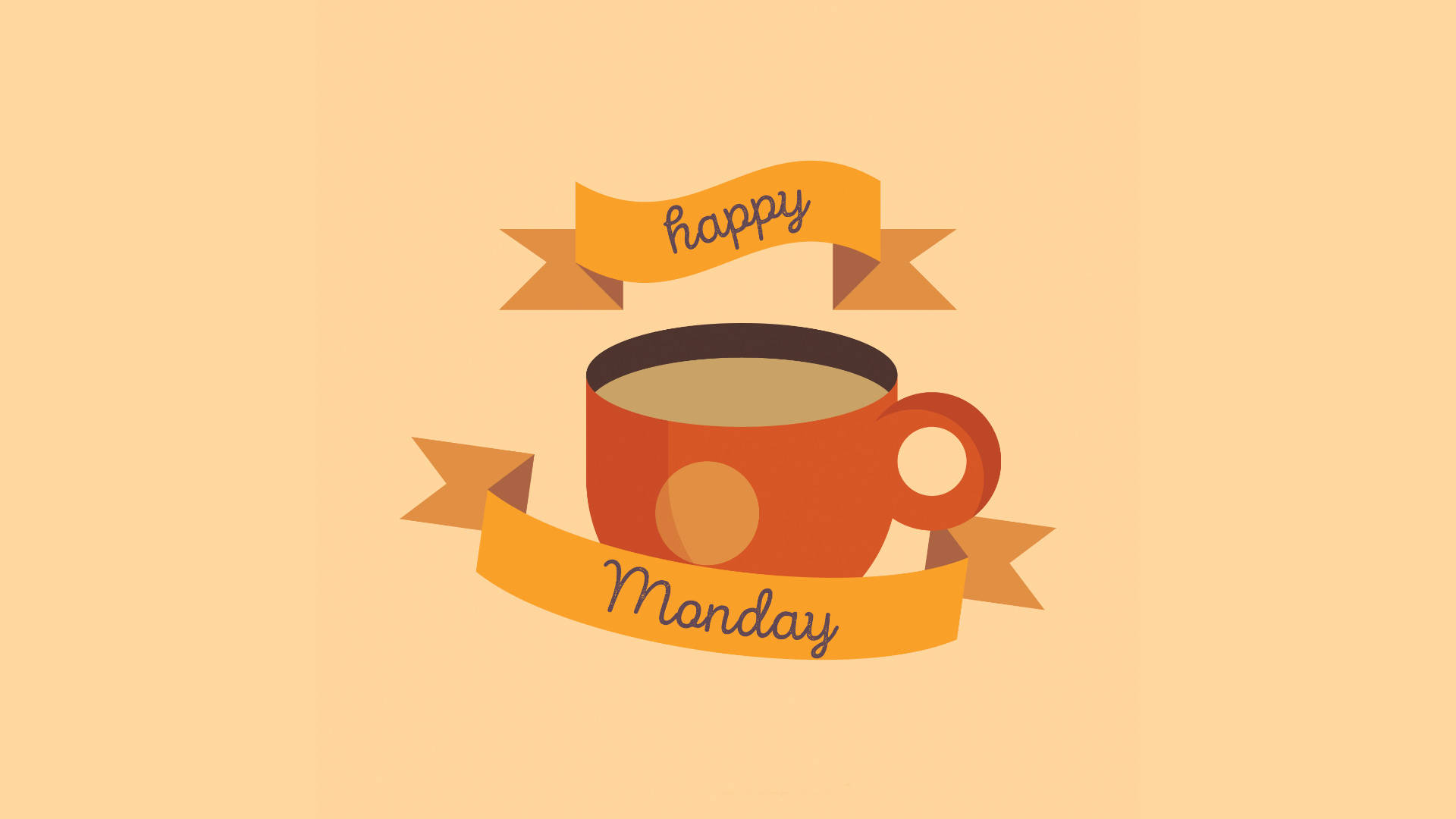 Happy Monday Coffee Background