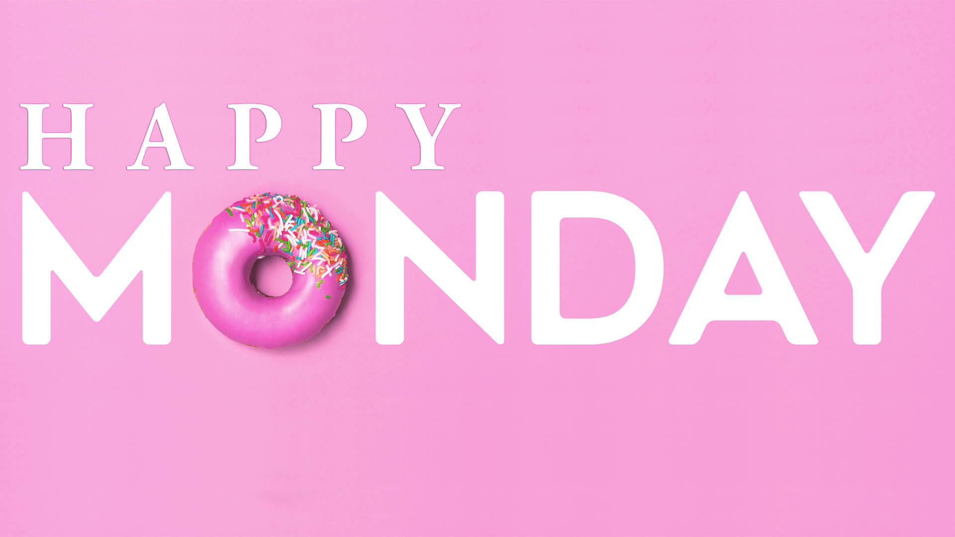 Happy Monday Doughnut Background