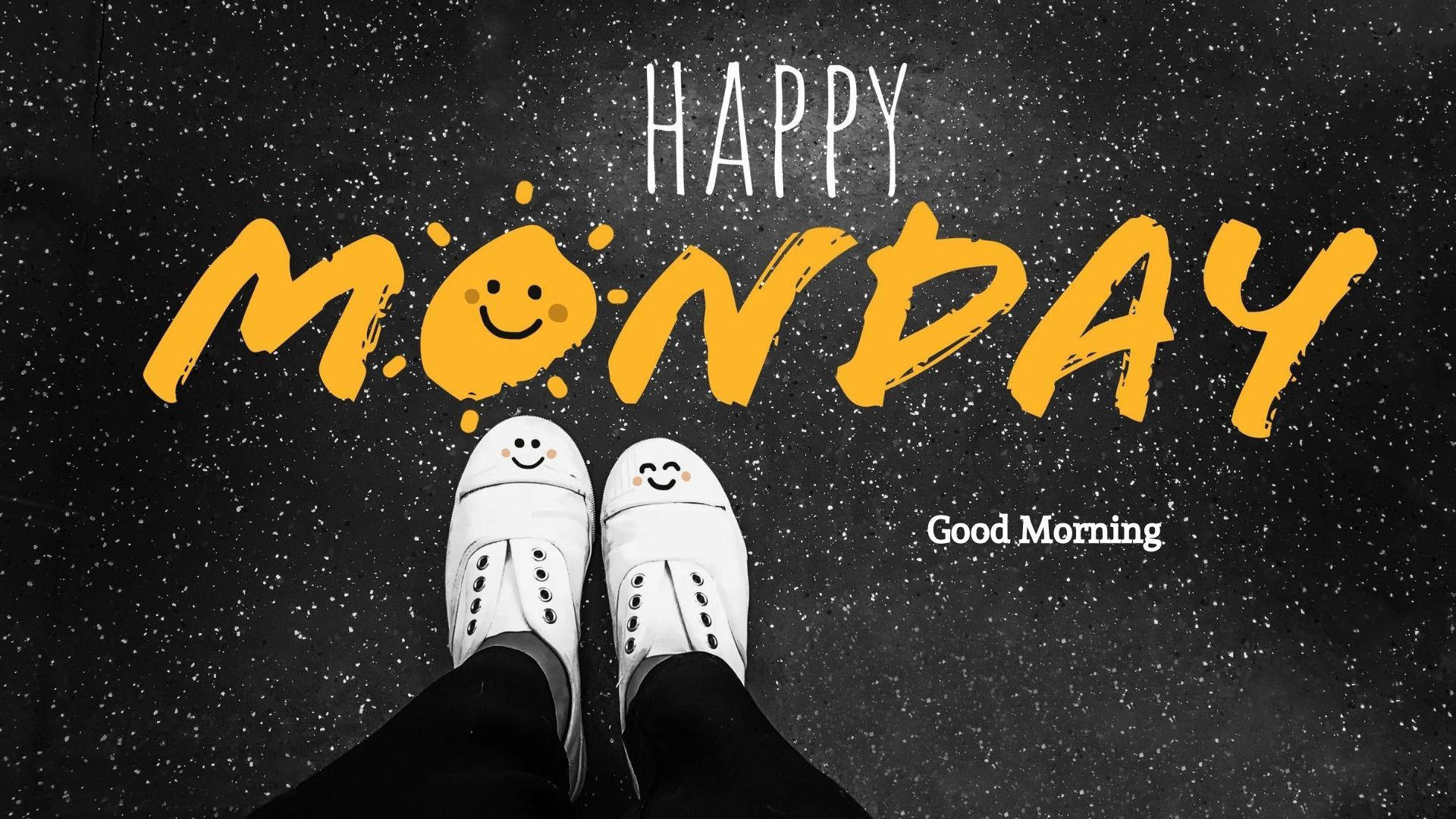 Happy Monday Shoes Background