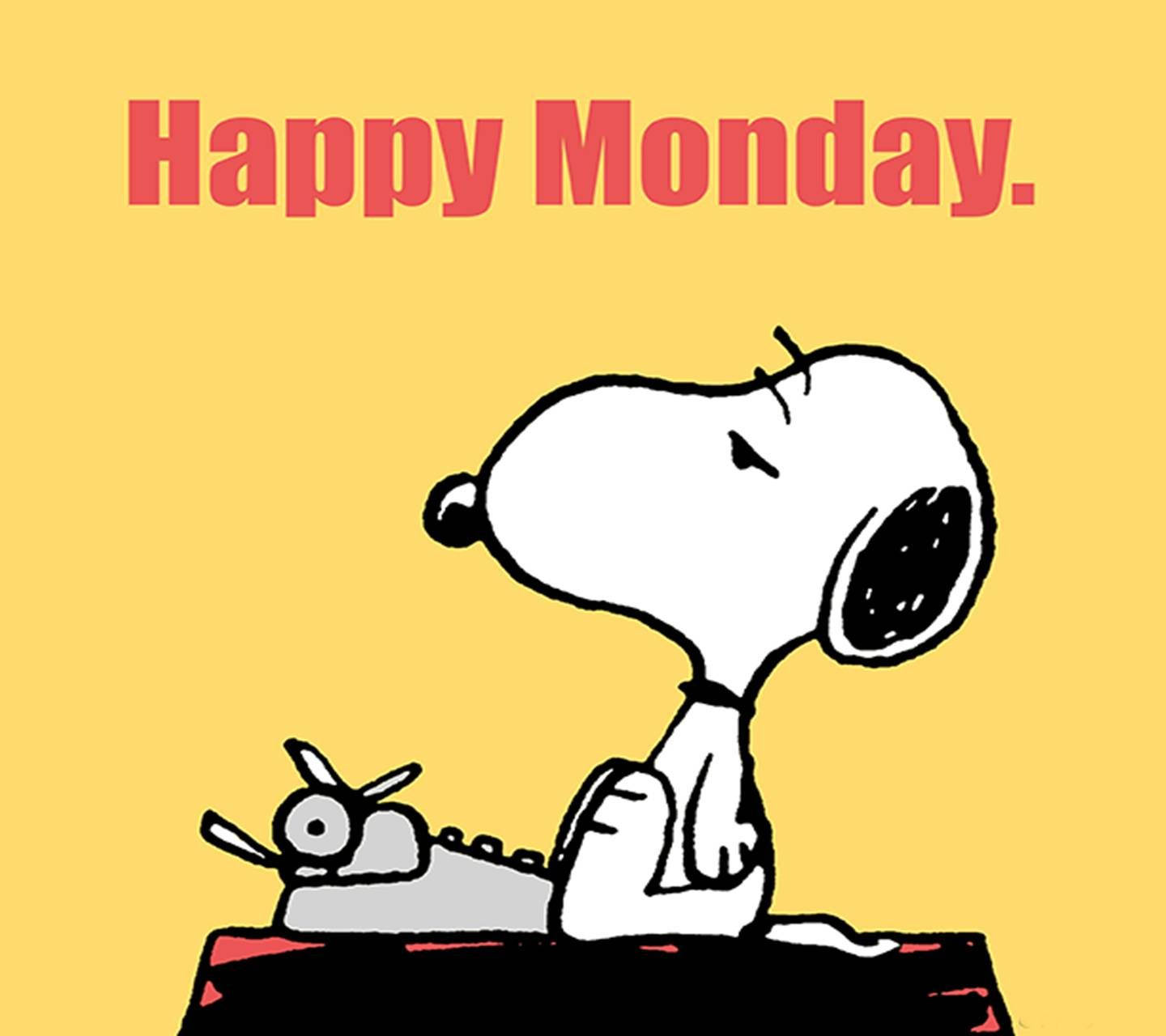 Happy Monday Snoopy Background