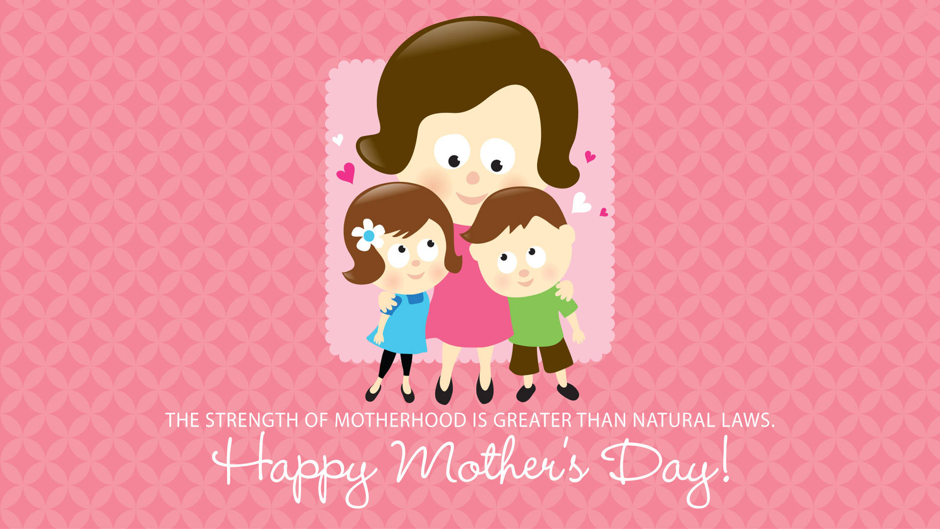 Happy Mothers Day Cartoon Art Background