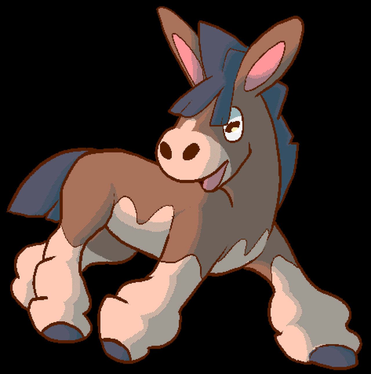 Happy Mudbray White Background Background