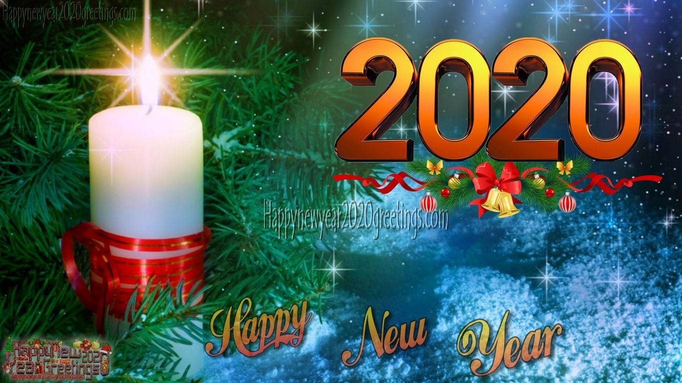 Happy New Year 2020 Colourful Hd Wallpaper 4k Free Background