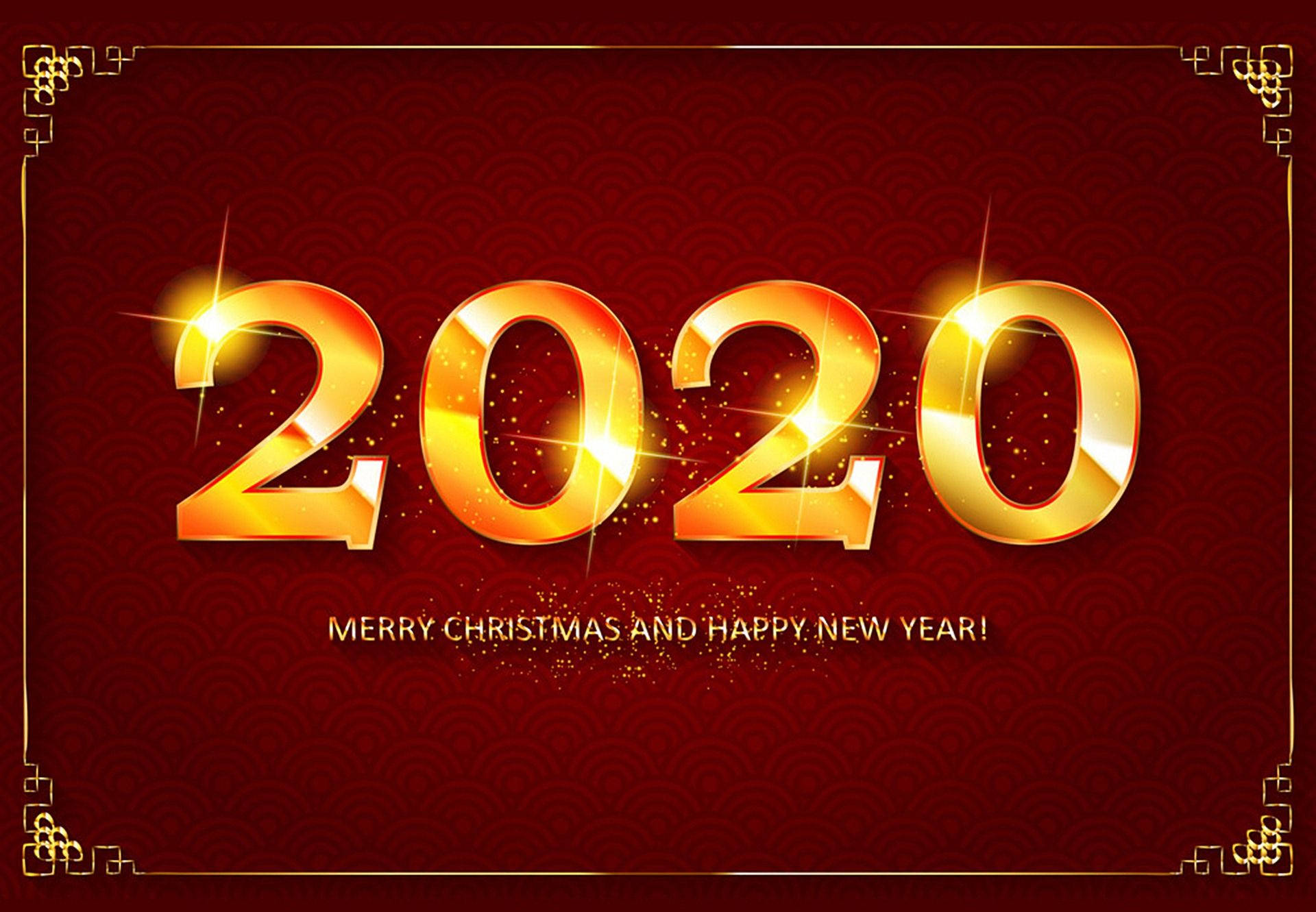 Happy New Year 2020 Desktop Widescreen Wallpaper Background