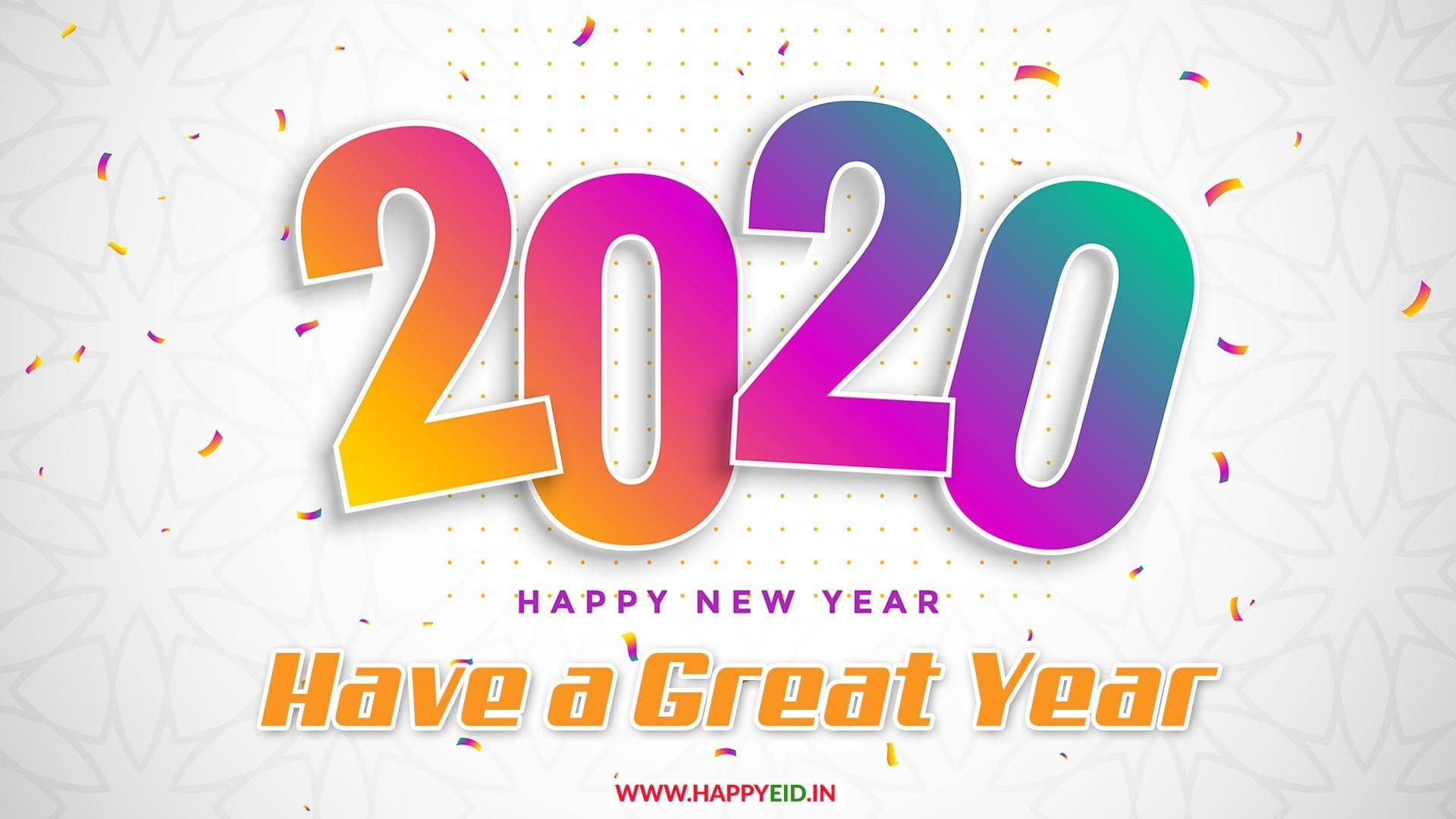 Happy New Year 2020 Gif Image, Wishes & Greetings Background